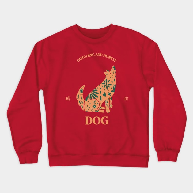 Year of The Dog - Chinese Zodiac Crewneck Sweatshirt by Tip Top Tee's